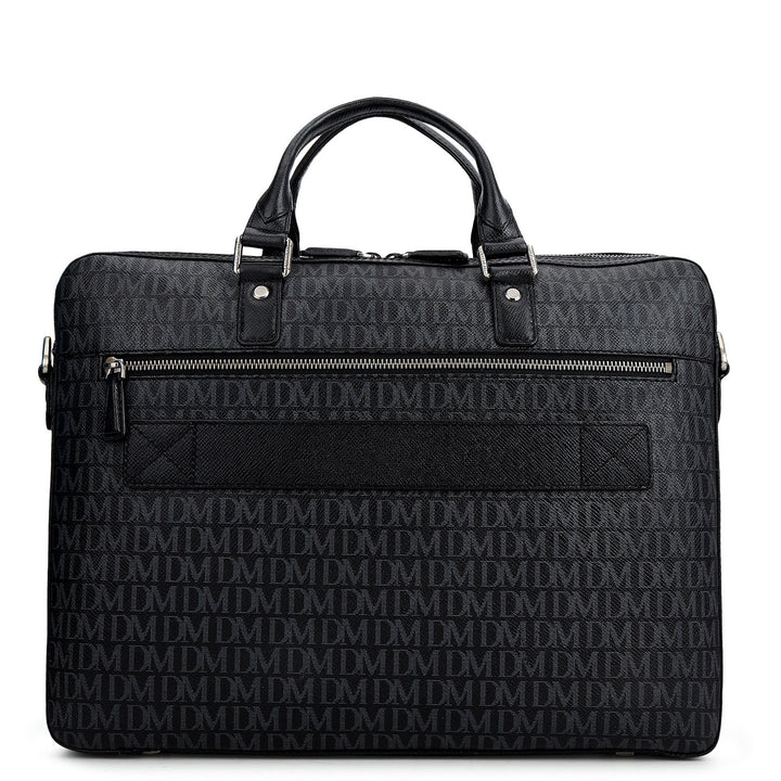 Monogram Laptop Bag (M) - Black