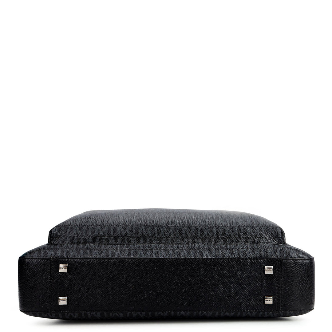 Monogram Laptop Bag (M) - Black