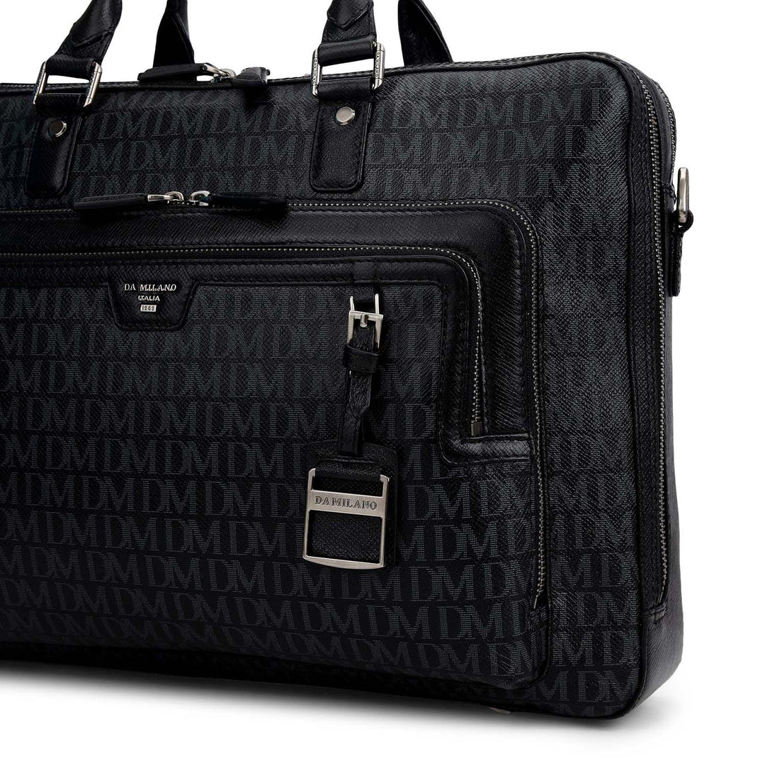 Monogram Laptop Bag (M) - Black