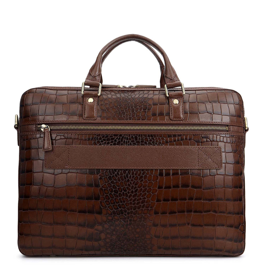 Classic Laptop Bag (M) - Walnut