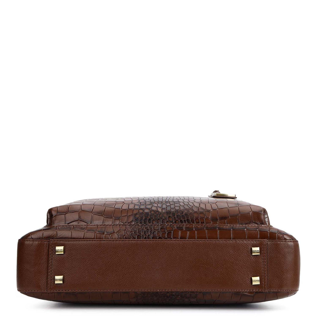 Classic Laptop Bag (M) - Walnut