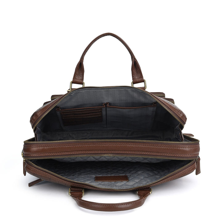 Classic Laptop Bag (M) - Walnut