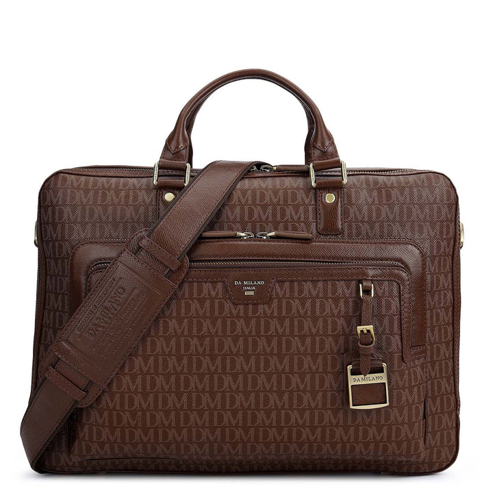 Monogram Laptop Bag (M) - Walnut