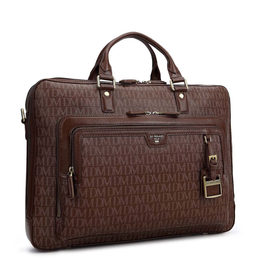 Monogram Laptop Bag (M) - Walnut