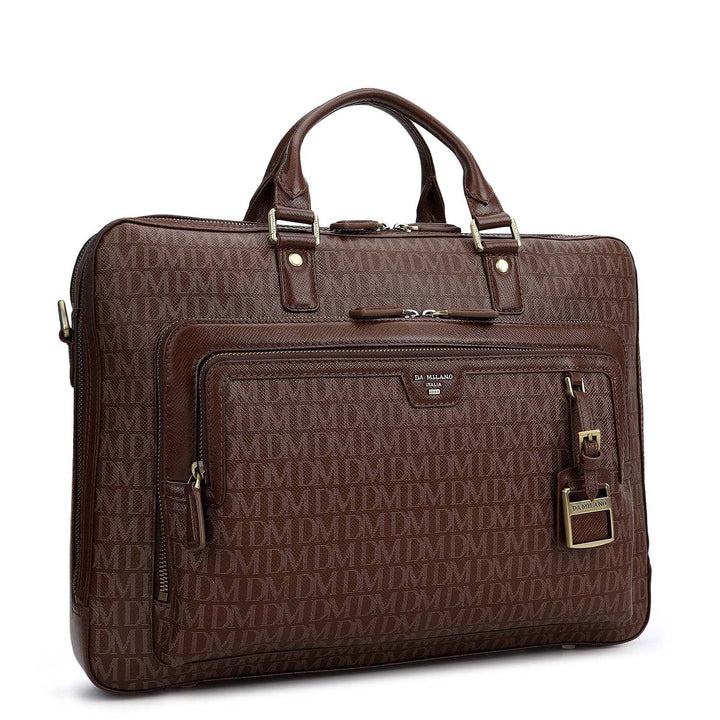 Monogram Laptop Bag (M) - Walnut