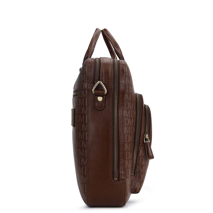 Monogram Laptop Bag (M) - Walnut