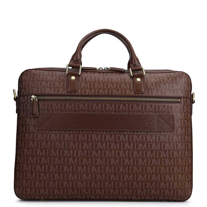 Monogram Laptop Bag (M) - Walnut