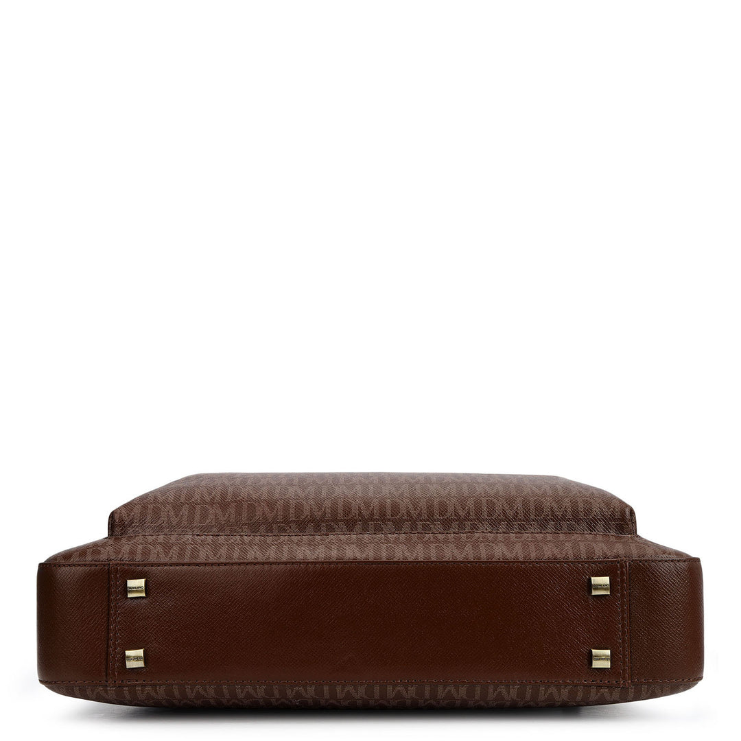 Monogram Laptop Bag (M) - Walnut