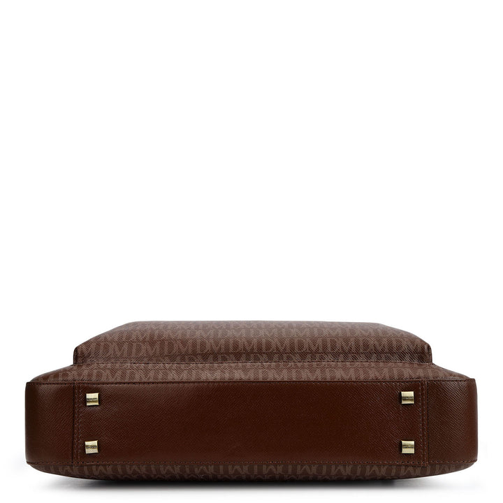 Monogram Laptop Bag (M) - Walnut