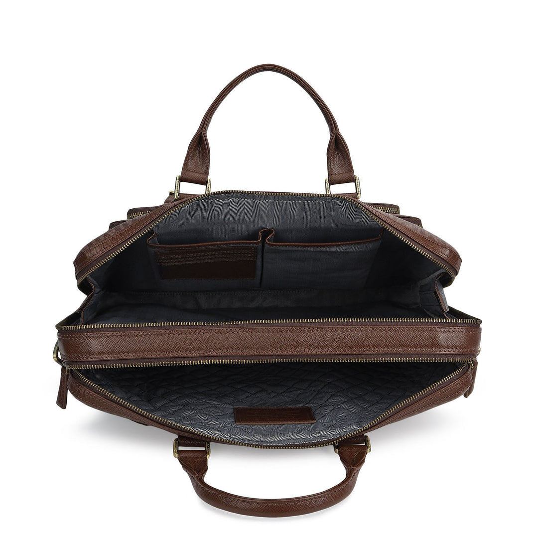 Monogram Laptop Bag (M) - Walnut