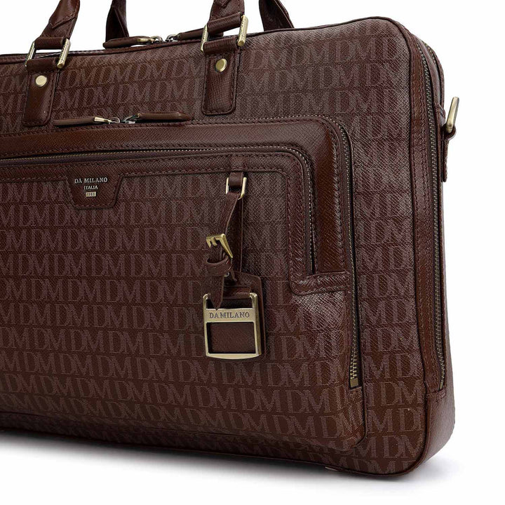 Monogram Laptop Bag (M) - Walnut