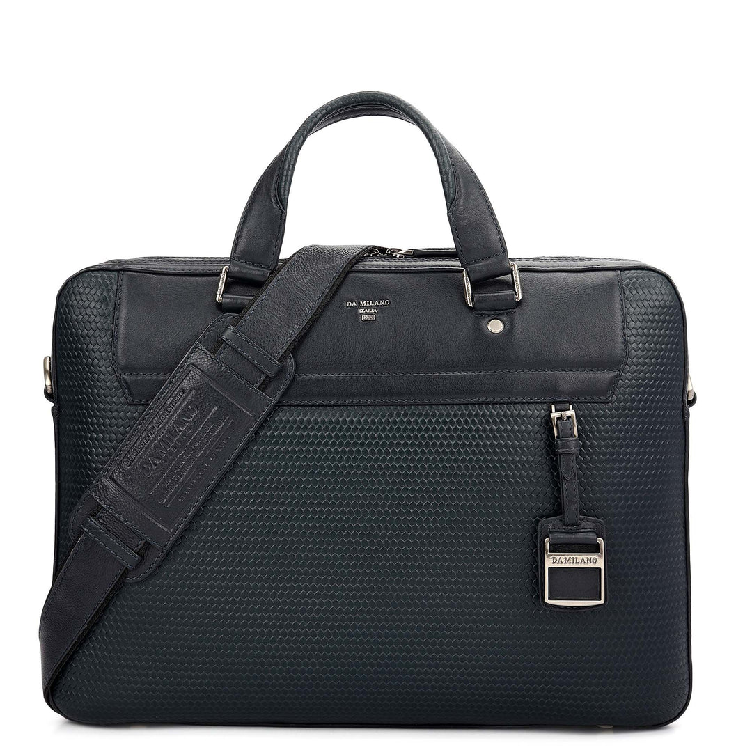 Mat - Emboss Laptop Bag (M) - Navy