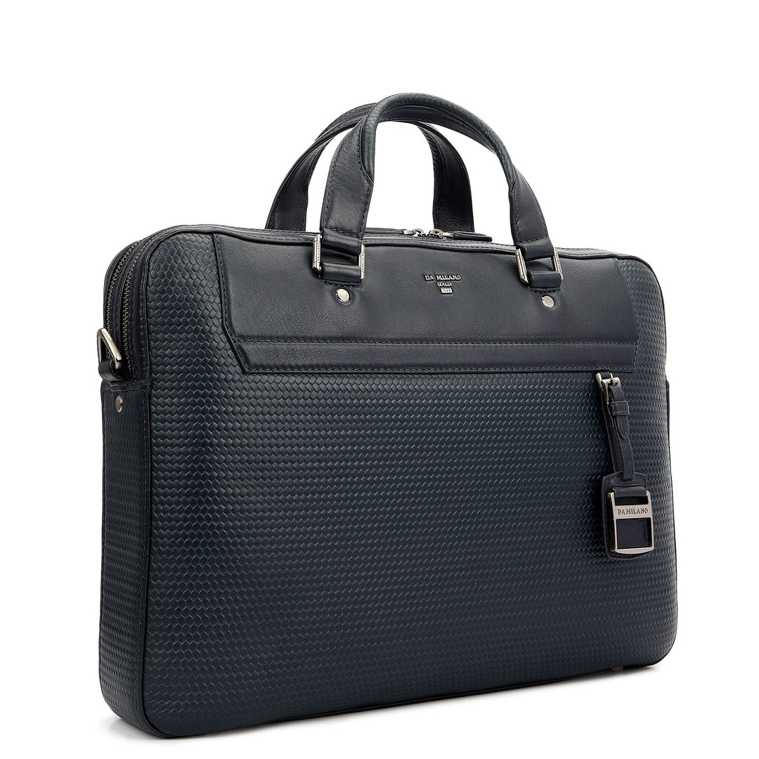 Mat - Emboss Laptop Bag (M) - Navy