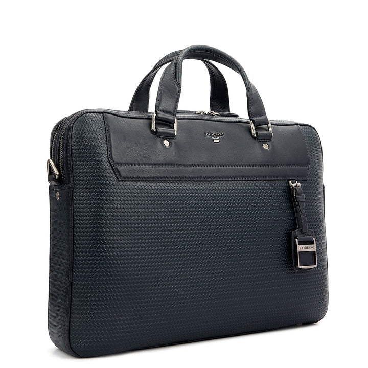Mat - Emboss Laptop Bag (M) - Navy