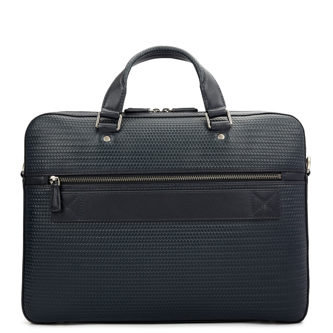 Mat - Emboss Laptop Bag (M) - Navy