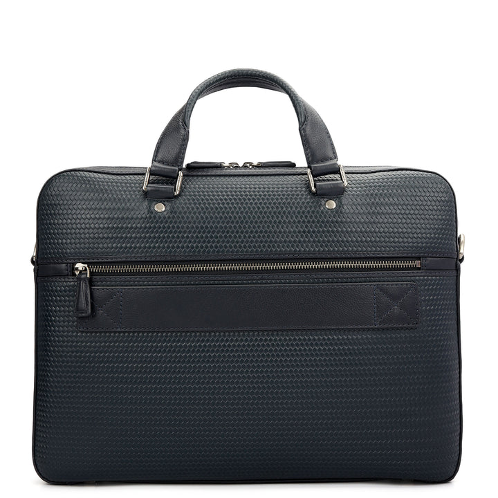 Mat - Emboss Laptop Bag (M) - Navy