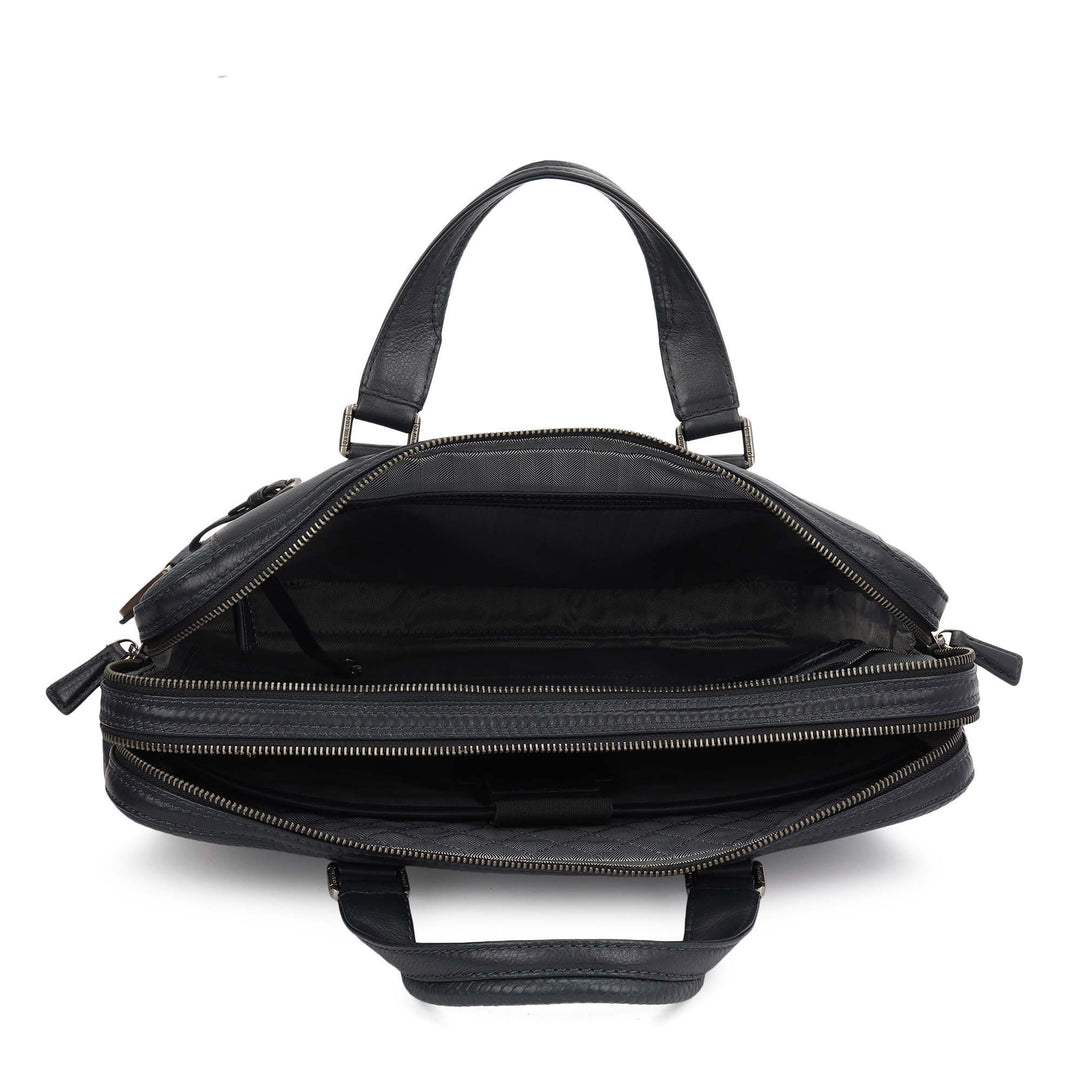 Mat - Emboss Laptop Bag (M) - Navy