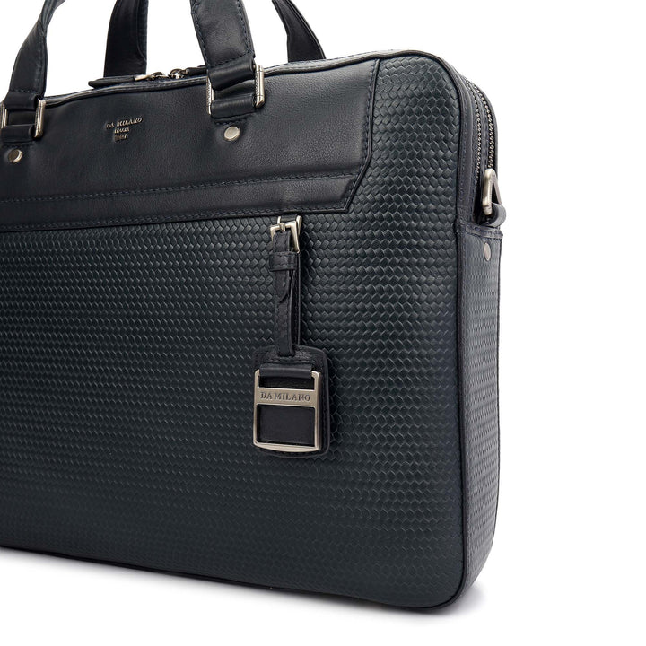 Mat - Emboss Laptop Bag (M) - Navy