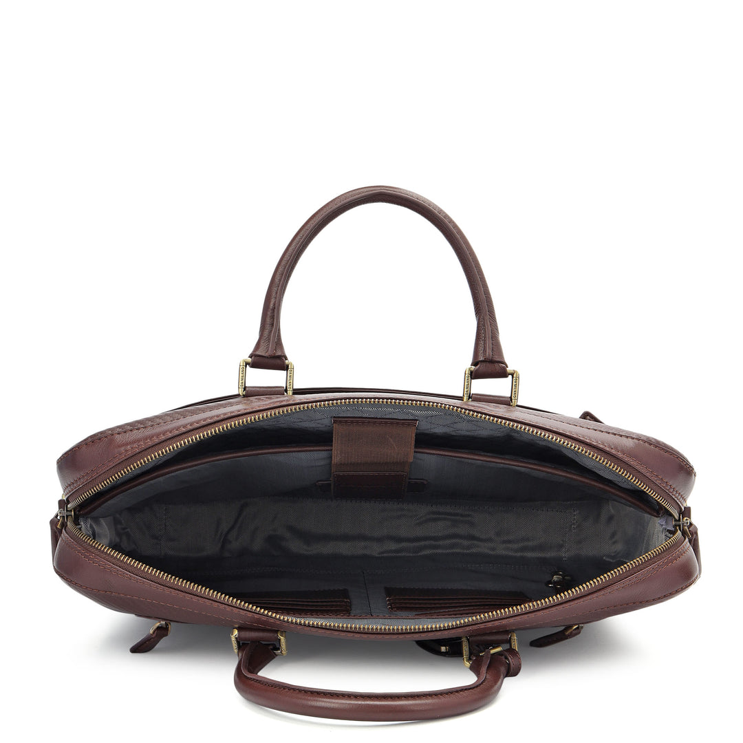Classic Laptop Bag (L) - Burgundy