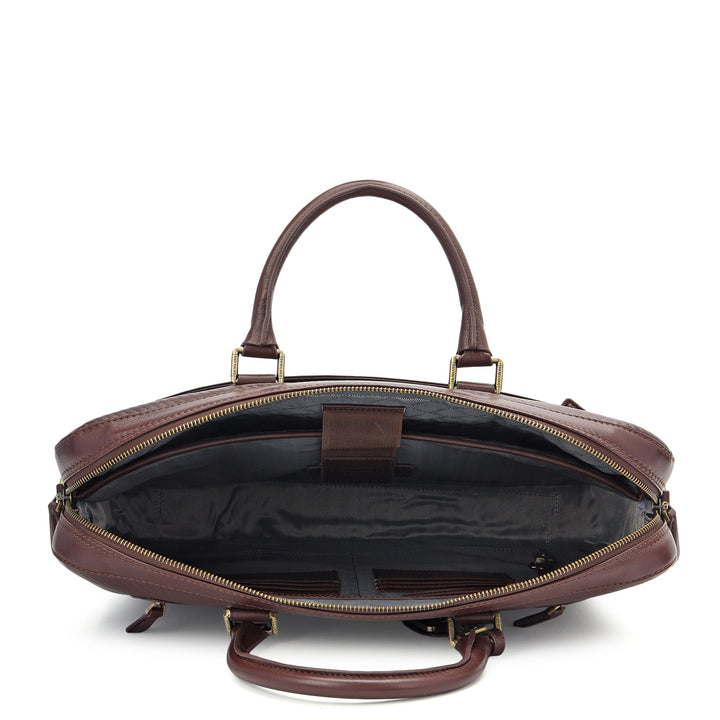 Classic Laptop Bag (L) - Burgundy