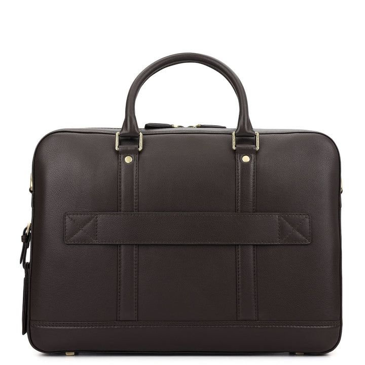 Monogram Laptop Bag - Brown