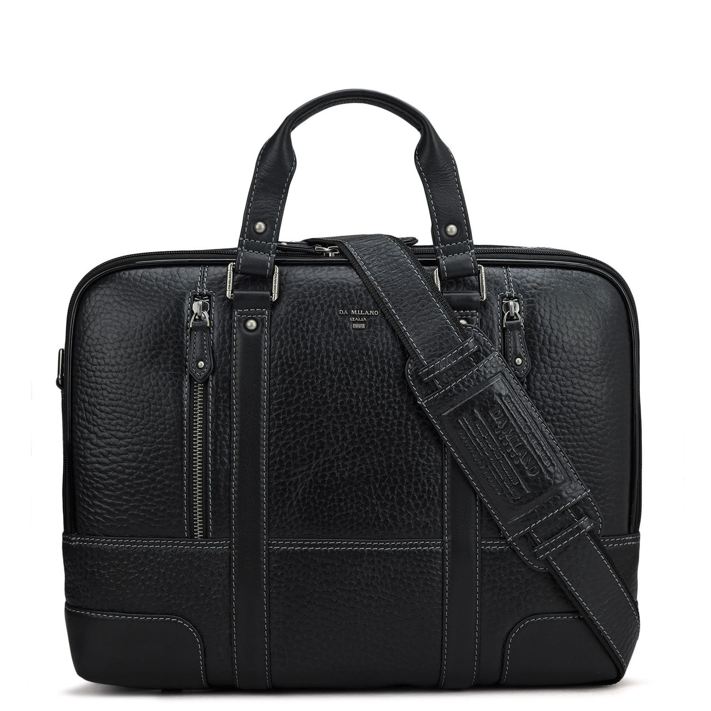 Bub Leather Laptop Bag - Black