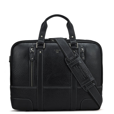 Bub Leather Laptop Bag - Black