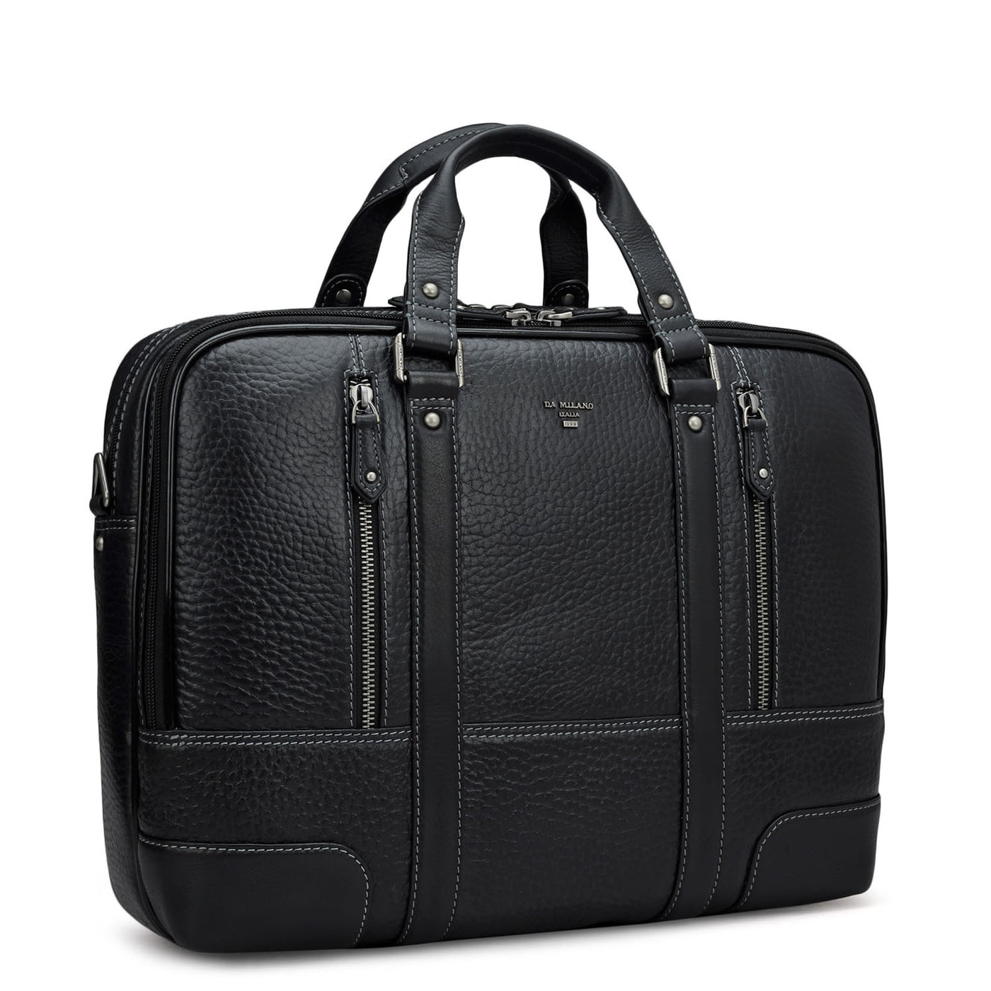 Bub Leather Laptop Bag - Black