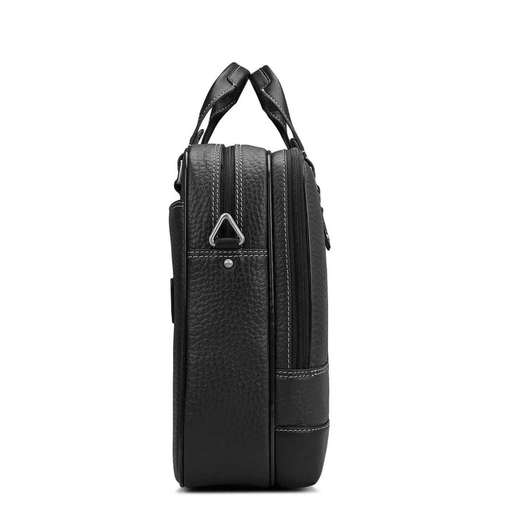 Bub Leather Laptop Bag - Black