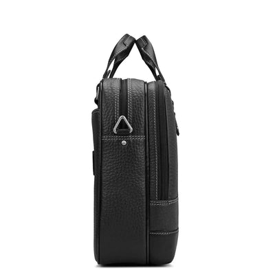 Bub Leather Laptop Bag - Black