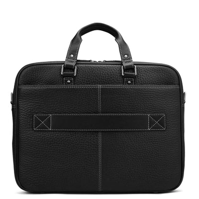 Bub Leather Laptop Bag - Black