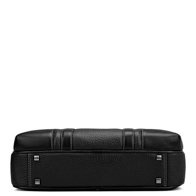 Bub Leather Laptop Bag - Black