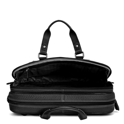 Bub Leather Laptop Bag - Black