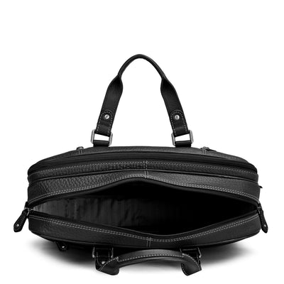 Bub Leather Laptop Bag - Black