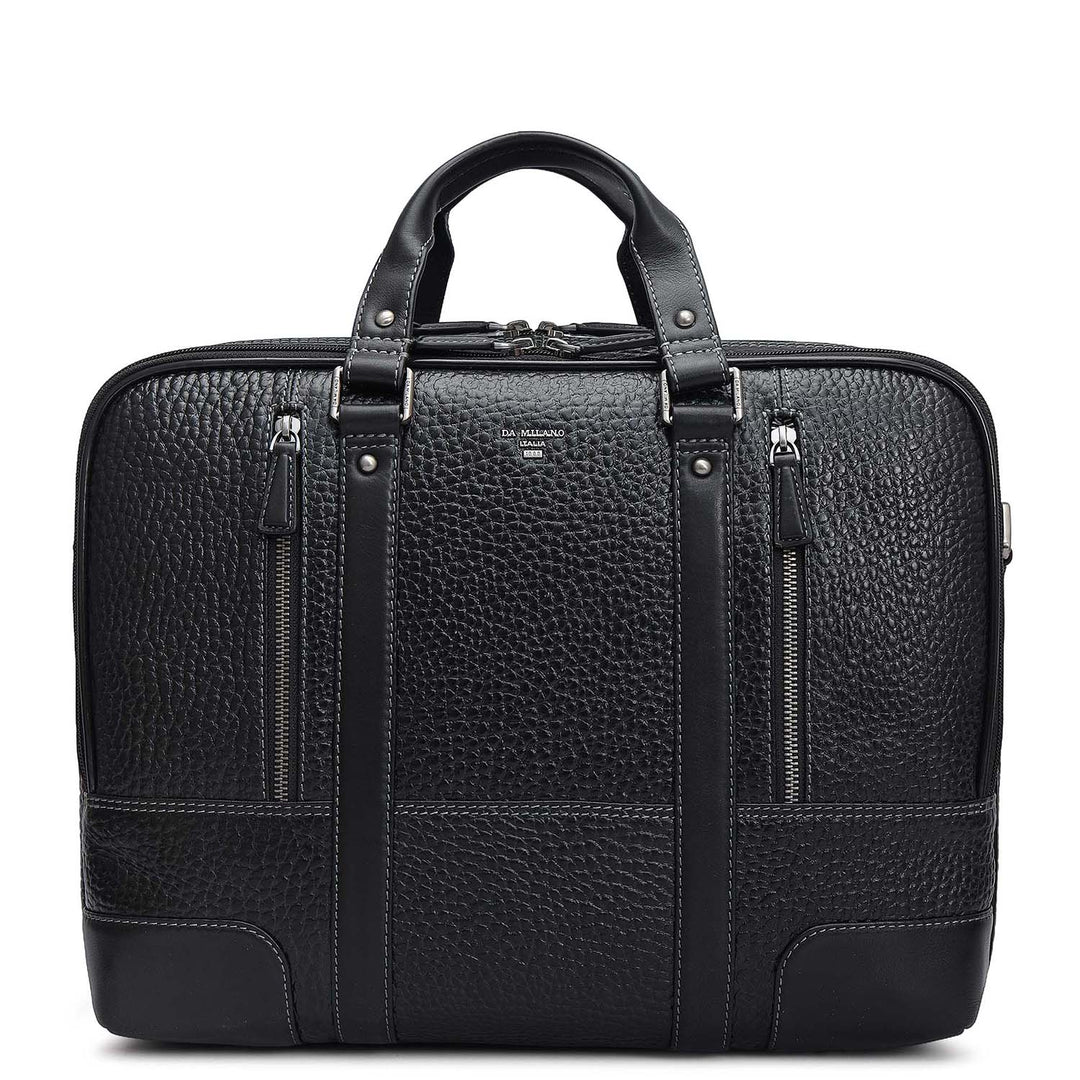Bub Leather Laptop Bag - Black
