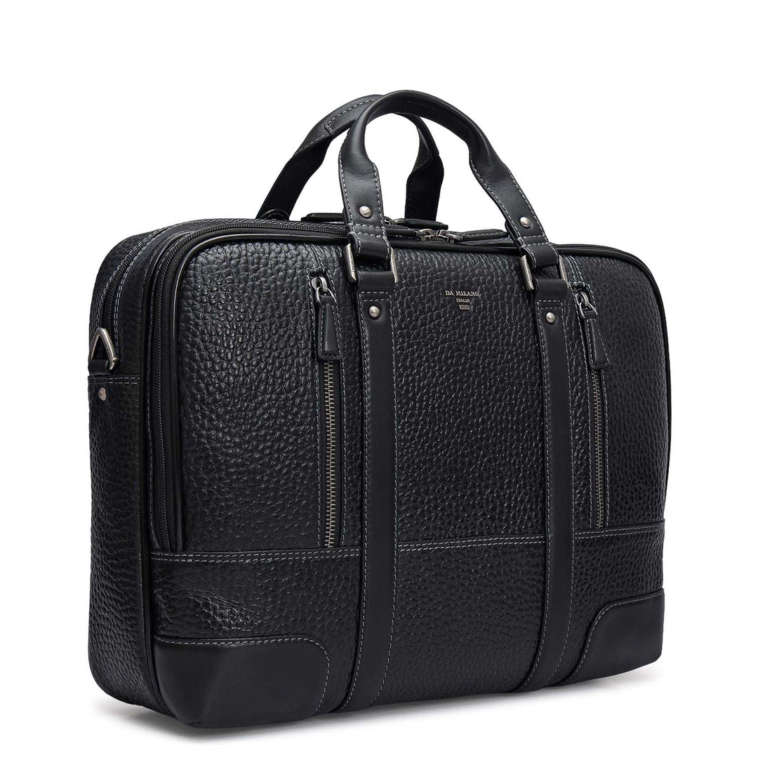Bub Leather Laptop Bag - Black