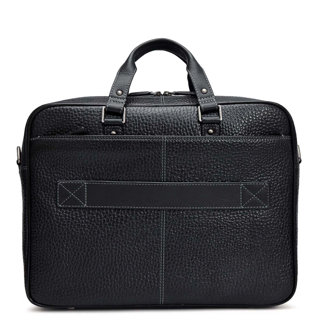 Bub Leather Laptop Bag - Black