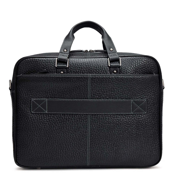 Bub Leather Laptop Bag - Black