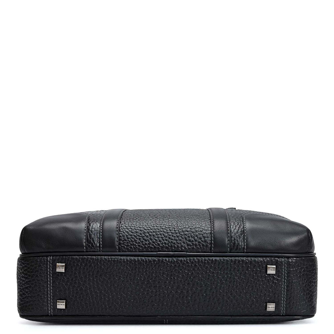 Bub Leather Laptop Bag - Black