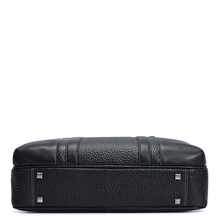 Bub Leather Laptop Bag - Black