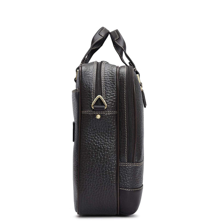 Bub Leather Laptop Bag - Chocolate