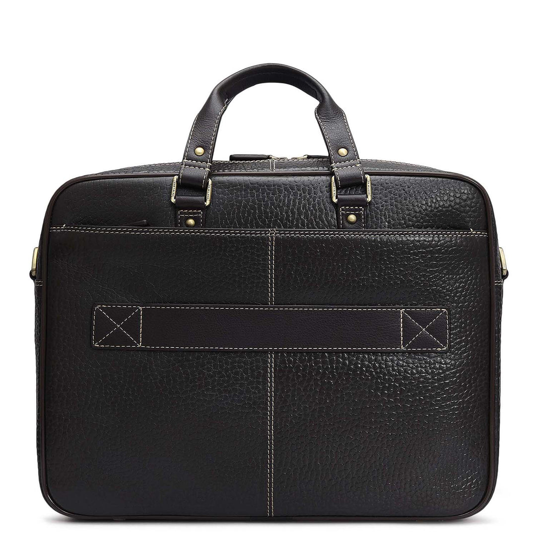 Bub Leather Laptop Bag - Chocolate