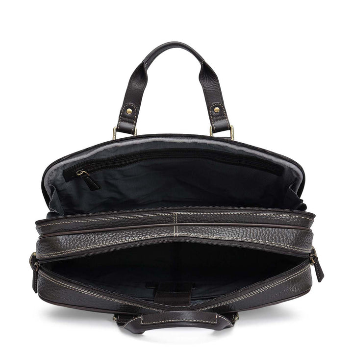 Bub Leather Laptop Bag - Chocolate