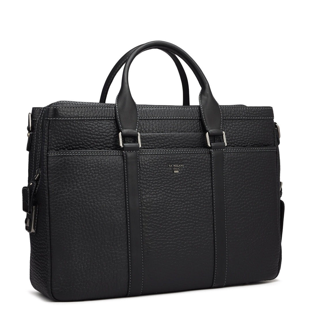 Bub Leather Laptop Bag - Black