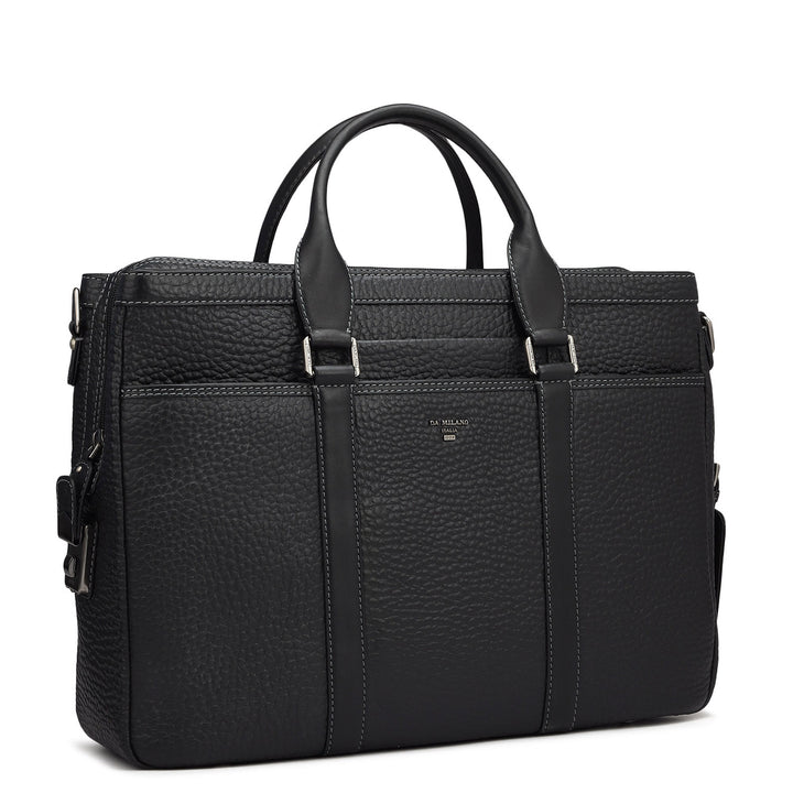 Bub Leather Laptop Bag - Black