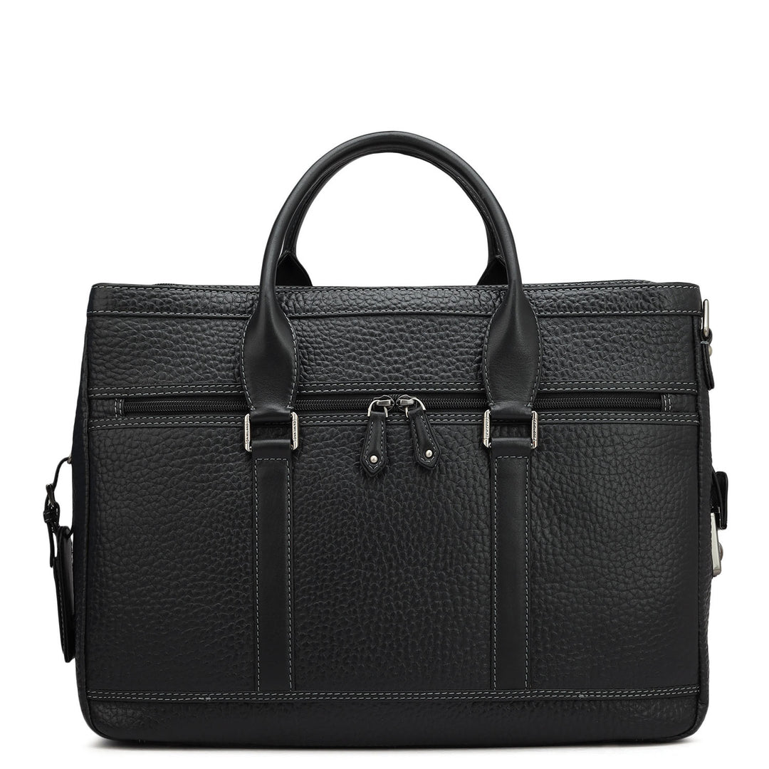 Bub Leather Laptop Bag - Black