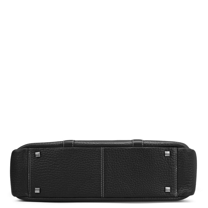 Bub Leather Laptop Bag - Black