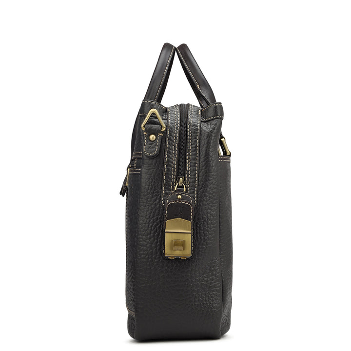 Bub Leather Laptop Bag - Brown