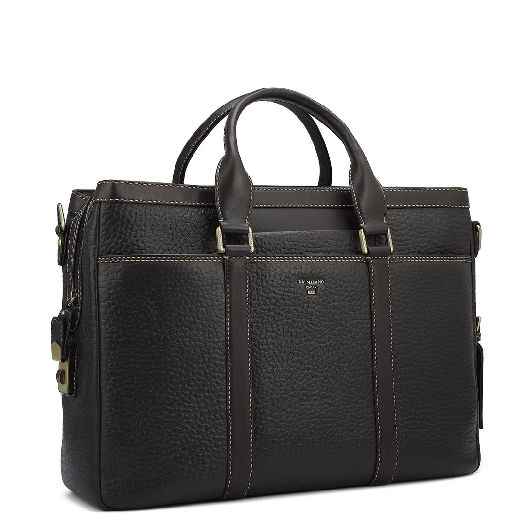 Bub Leather Laptop Bag - Brown