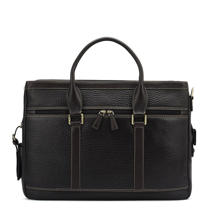 Bub Leather Laptop Bag - Brown